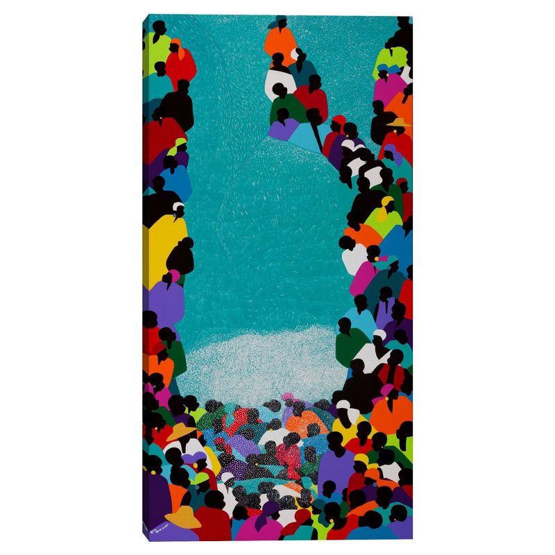 24" x 48" Pilgrimage Saut D'Eau by Synthia Saint James Canvas Art Print - Masterpiece Art Gallery