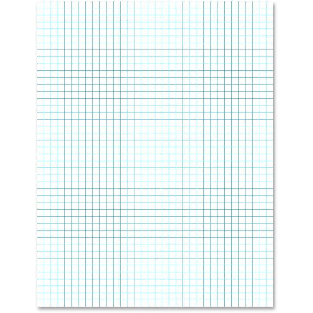 Ampad Quadrille Pads 4 Squares/Inch 8 1/2 x 11 White 50 Sheets 22000
