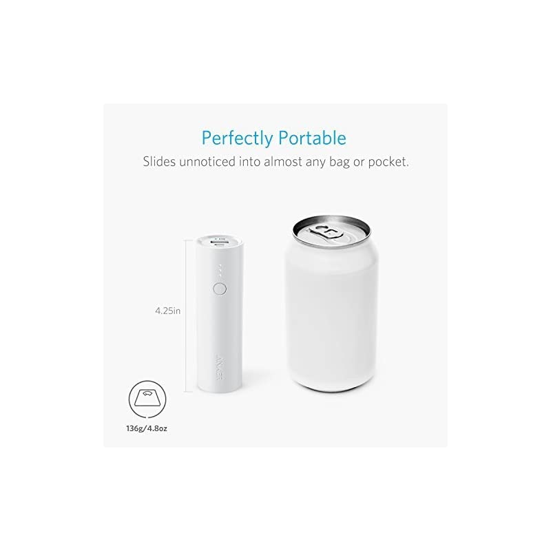 PowerCore 5000 Portable Charger UltraCompact 5000mAh External Battery with FastCharging Technology Power Bank for iPhone iPad Samsung Galaxy and More