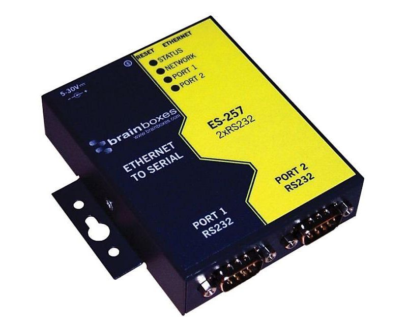 Brainboxes ES-257 2 Port Ethernet to Serial Adapter 