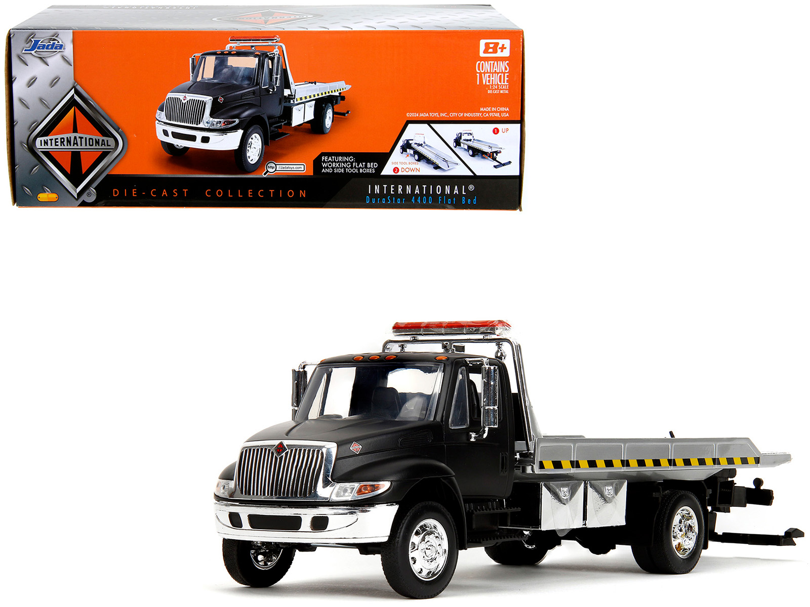 International DuraStar Flatbed Truck White "Elite Transport" Series 1/64 Diecast Model by Maisto