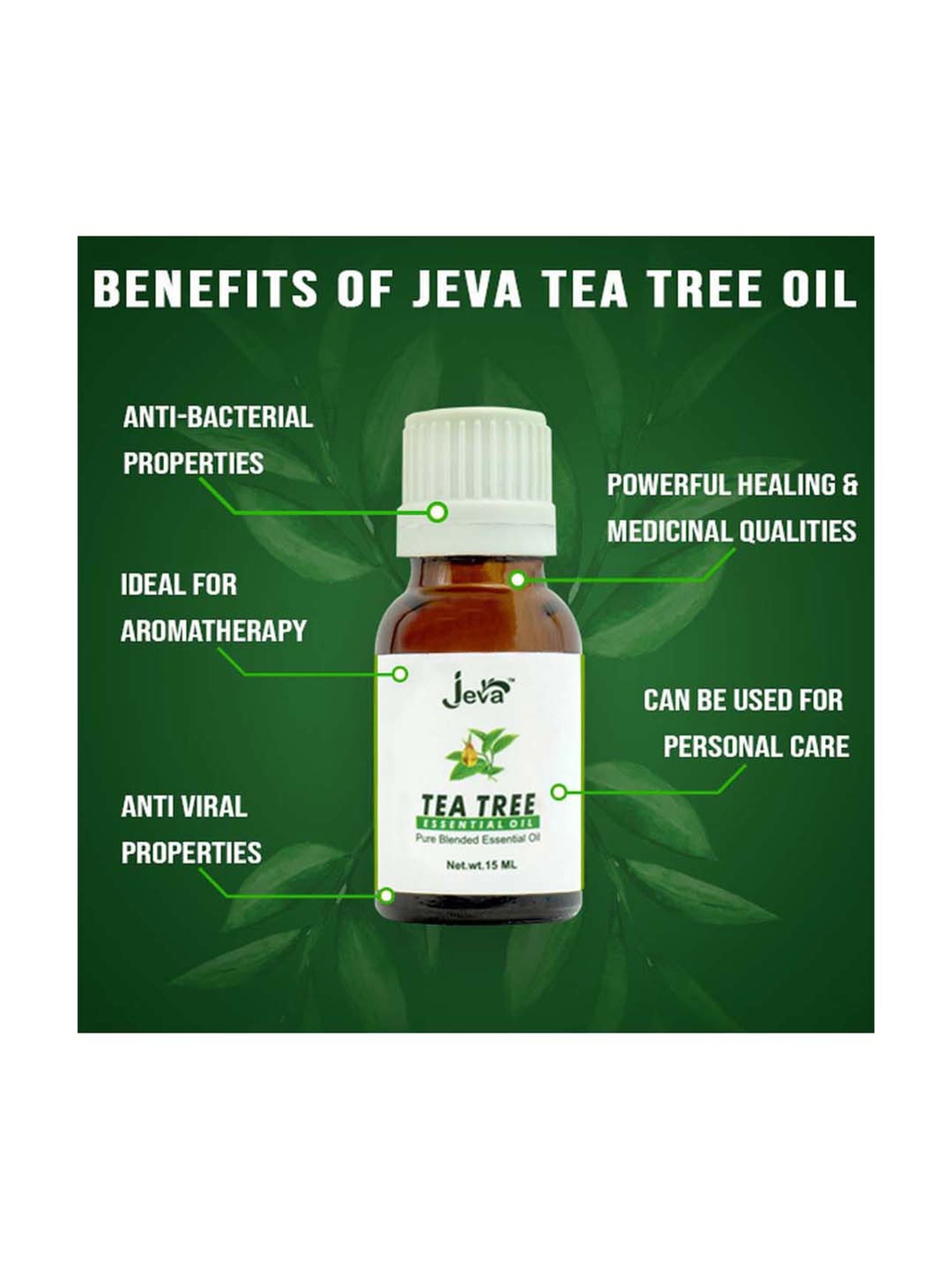 Tea Tree Pure blended essential oil - 15 ml