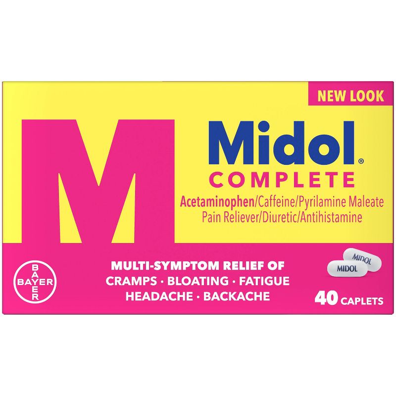 Midol Menstrual Symptom Relief Tablets - Acetaminophen - 40ct