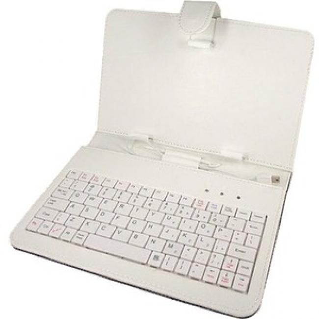 MYEPADS Keyboard/Cover Case for 7" Zeepad Tablet White WHTKEY7