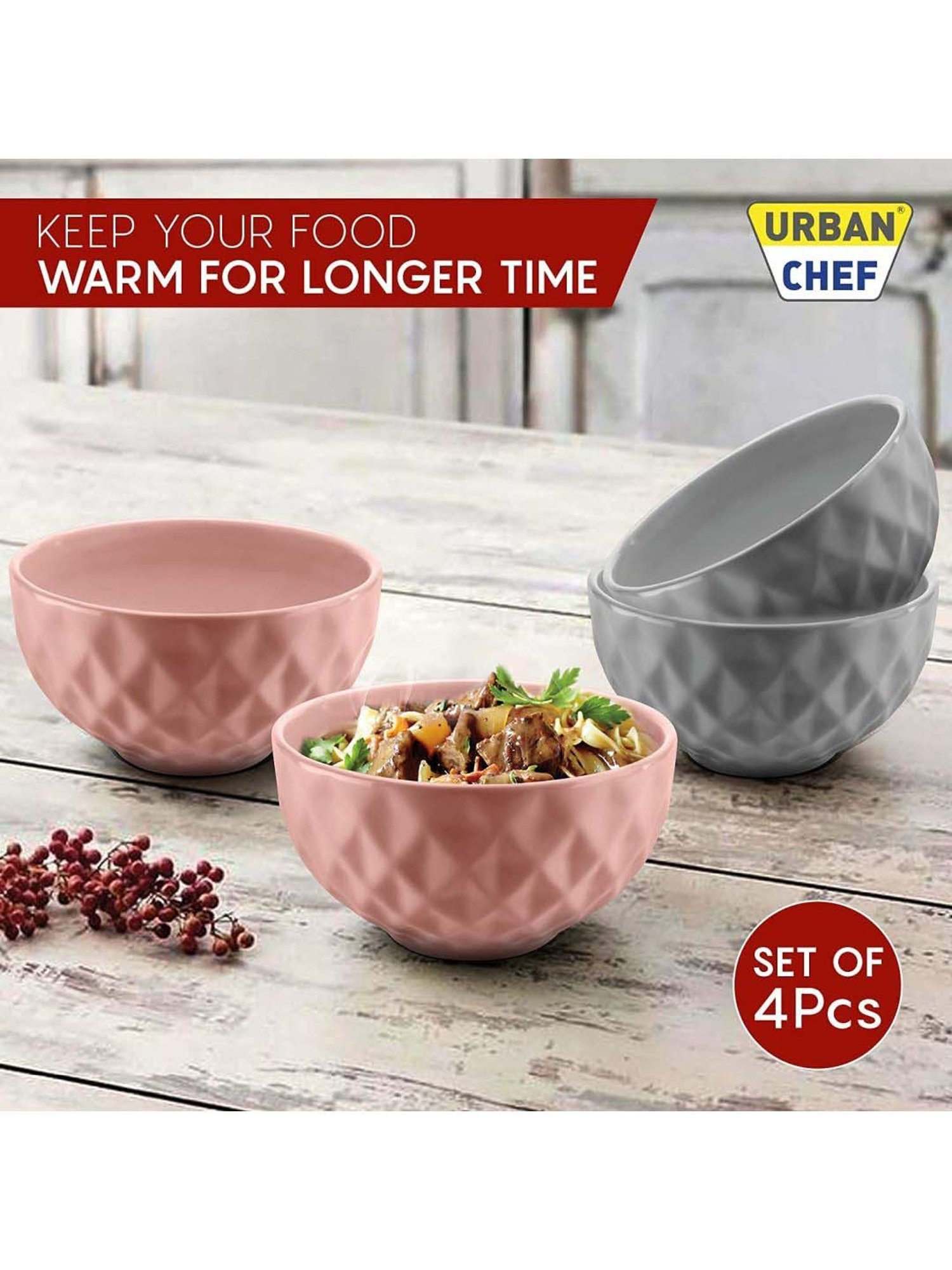 BlackCarrot Black & White Ceramic Dip Bowls Set of 2