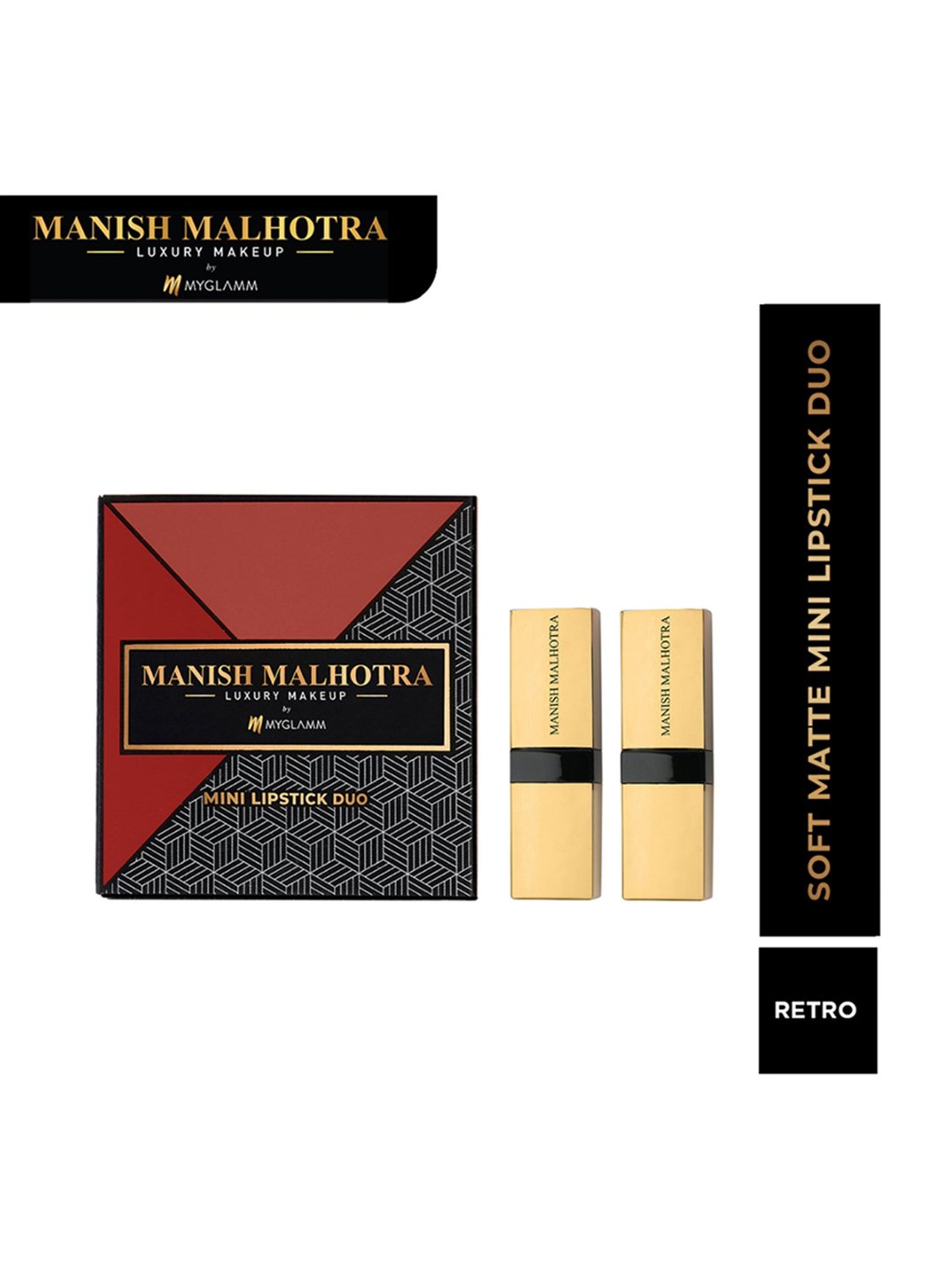 MyGlamm Manish Malhotra Soft Matte Mini Lipstick Retro Combo