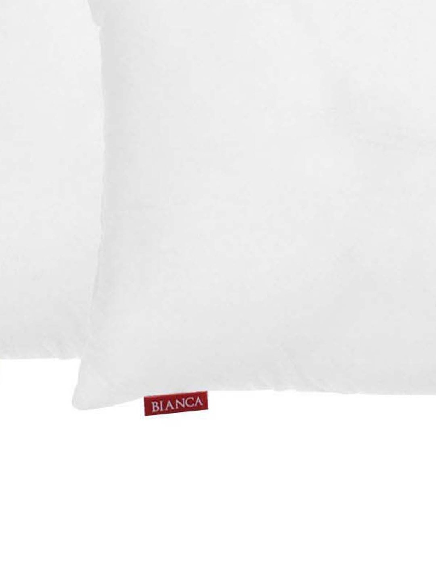 BIANCA Fluffy Micro-Fiber Cushion Insert-Filler -2pc 16 X16 (allergy guard) solid-white