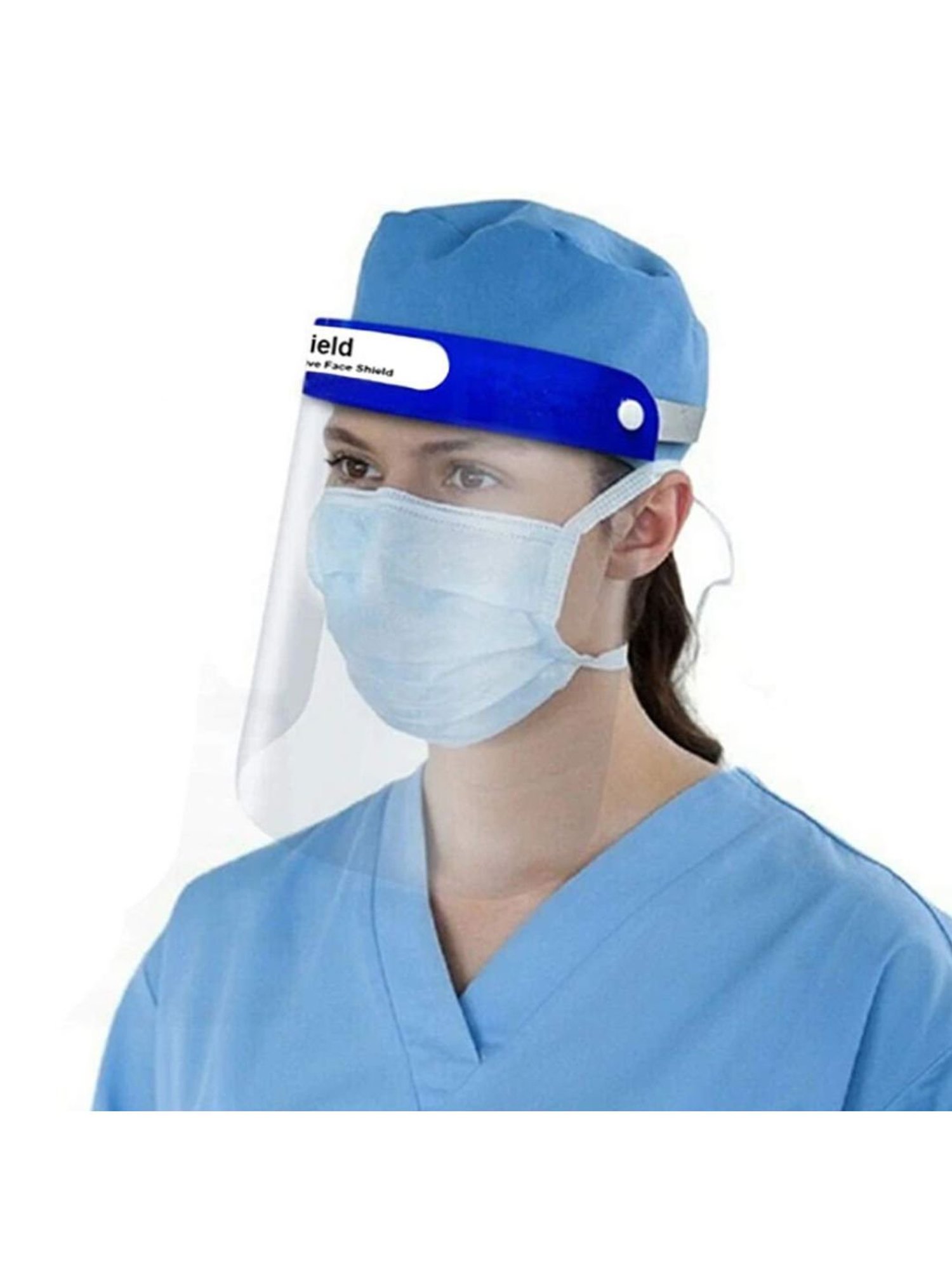 MCP Full Frontal Protection Face Shield - Pack of 5 (Transparent)