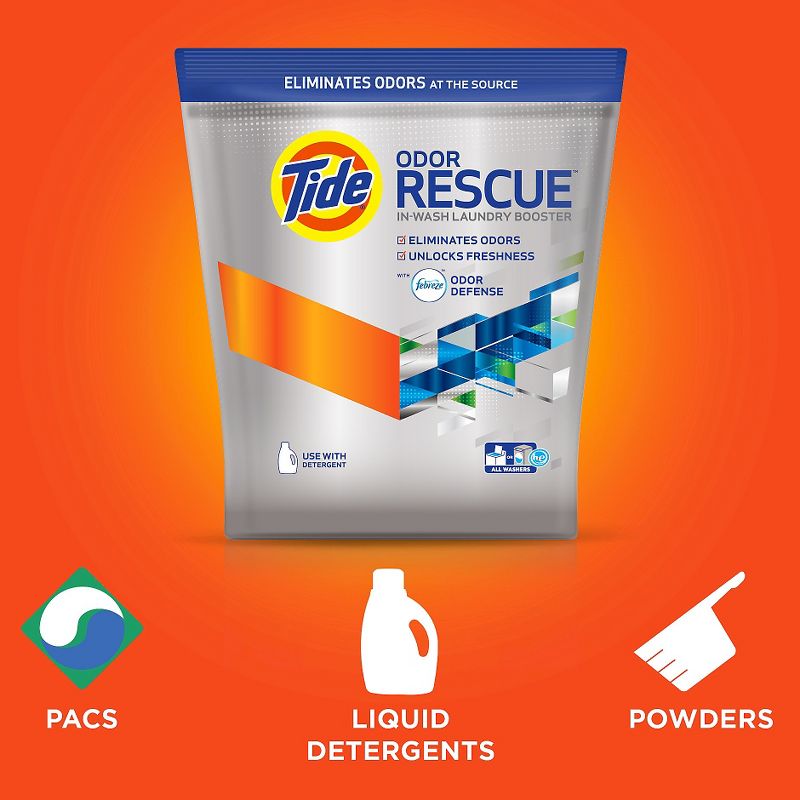 Tide Odor Rescue with Febreze Odor Defense In-Wash Laundry Booster Pods - 18ct