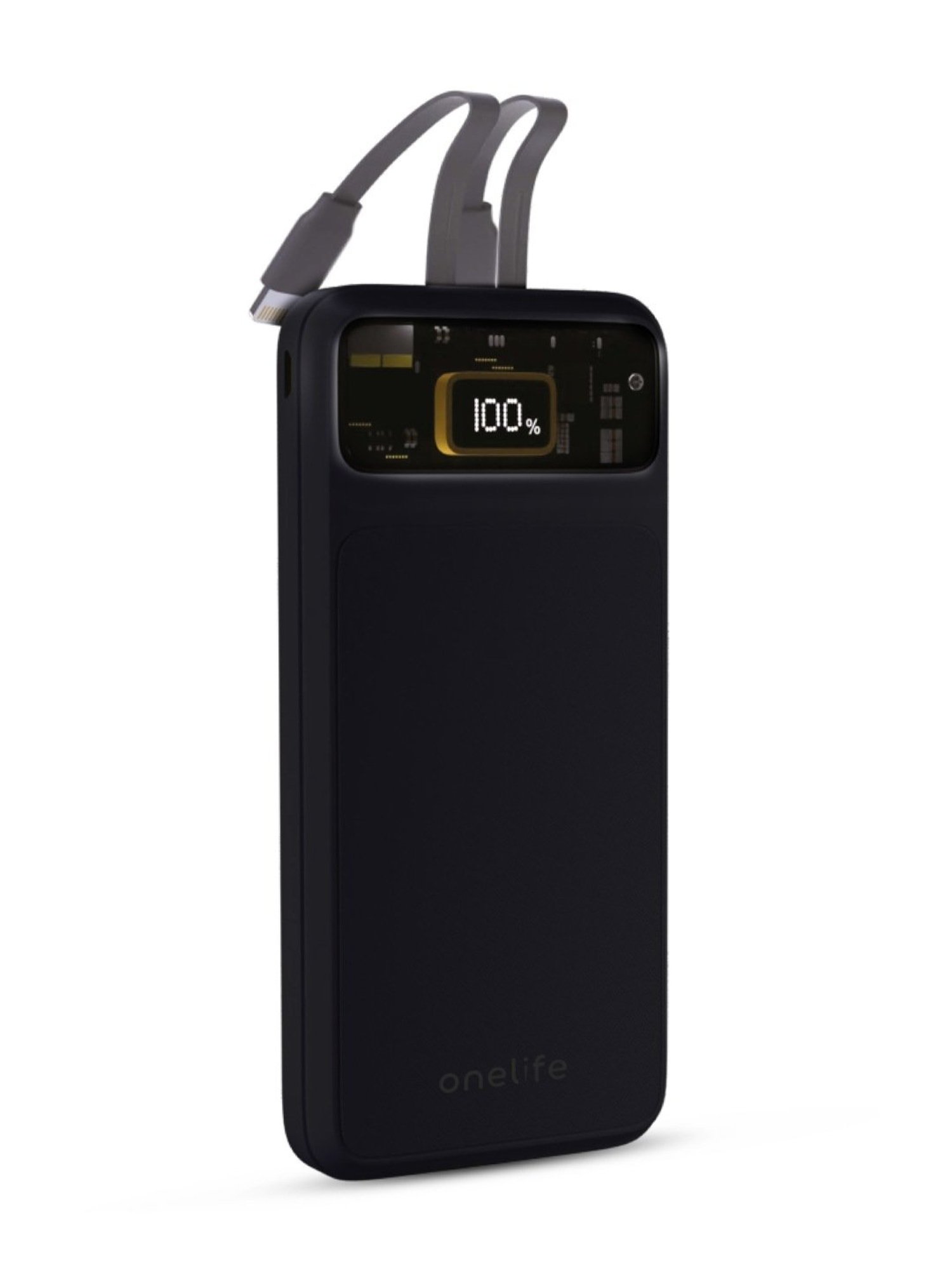 Onelife Power 11, 10000 mAh 30W Fast Charging Power Bank with PD3.0 30W for 2 USB-C Ports (Black)