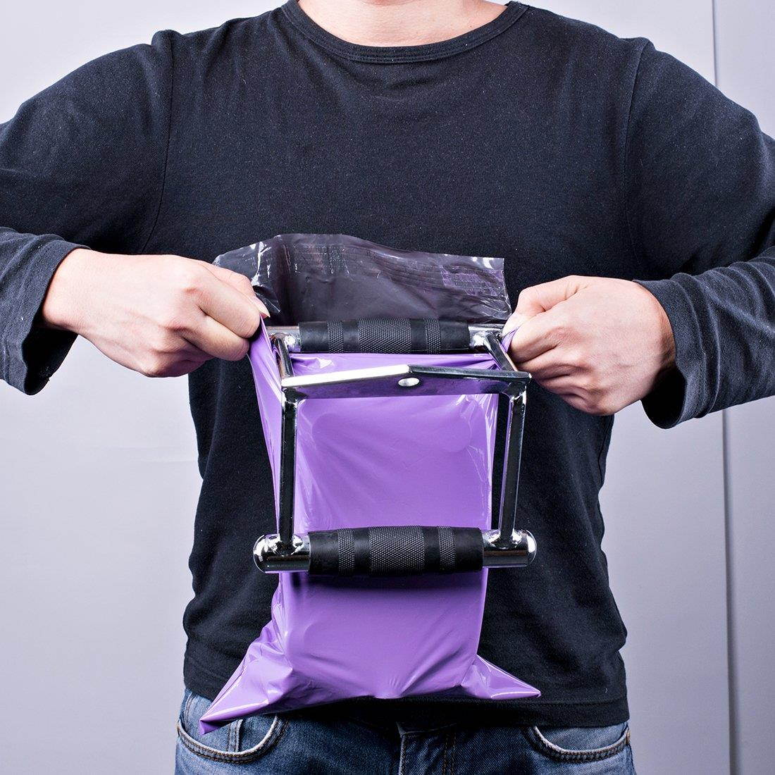 Metronic 100 Pcs Poly Mailers Envelopes Shipping Bags with Self Adhesive Waterproof and Tear-proof Postal Bags Light Purple (12x15.5)