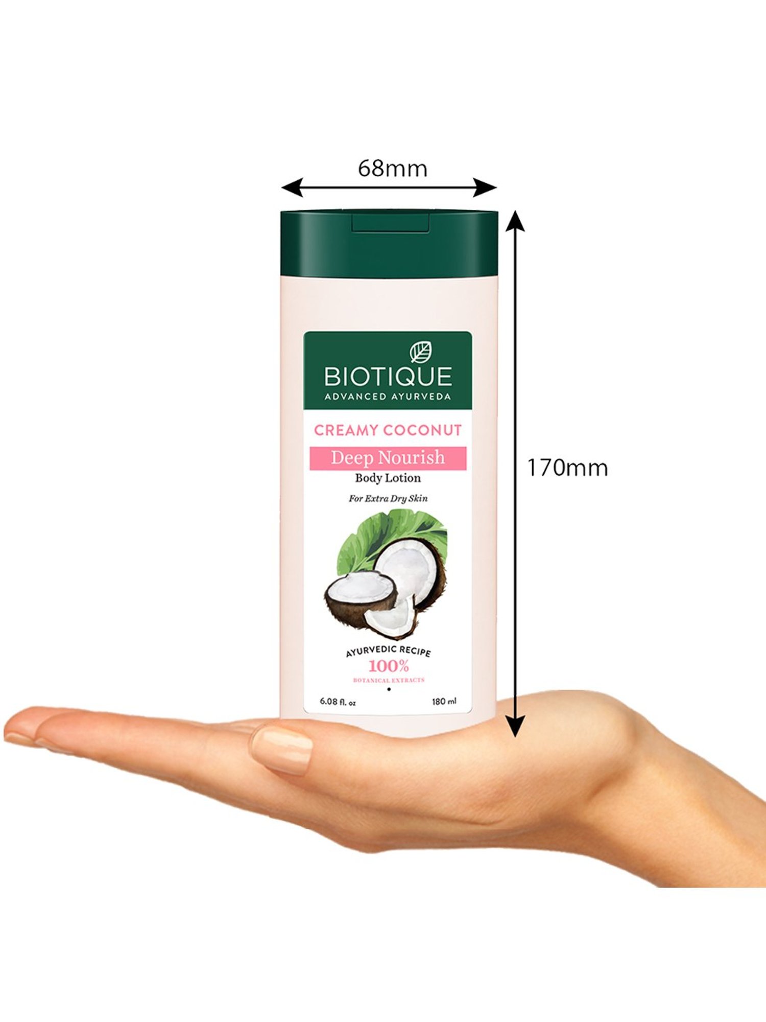 Biotique Creamy Coconut Deep Nourish Body Lotion - 180 ml