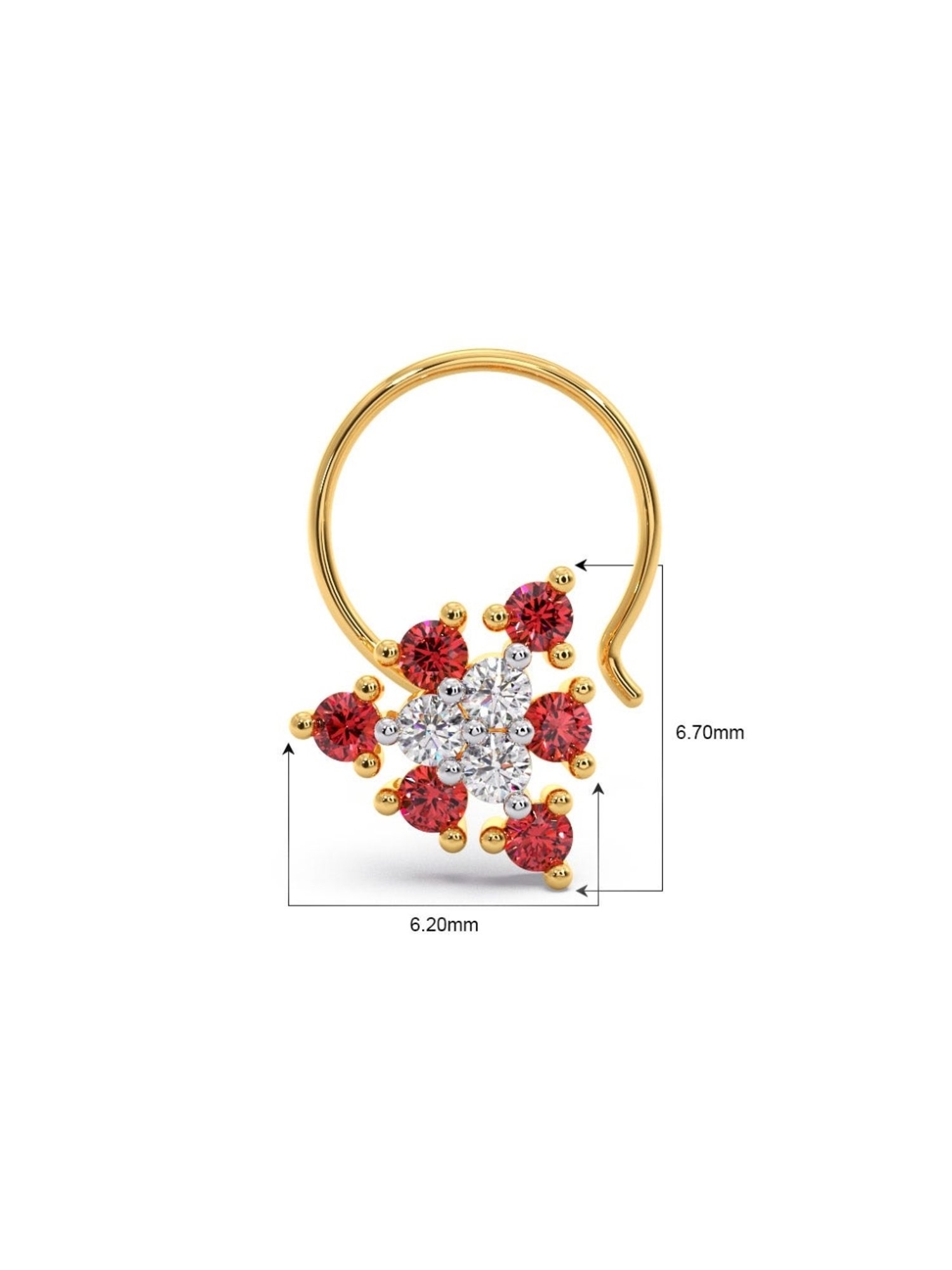 Joyalukkas 18k Gold & Diamond Nosepin