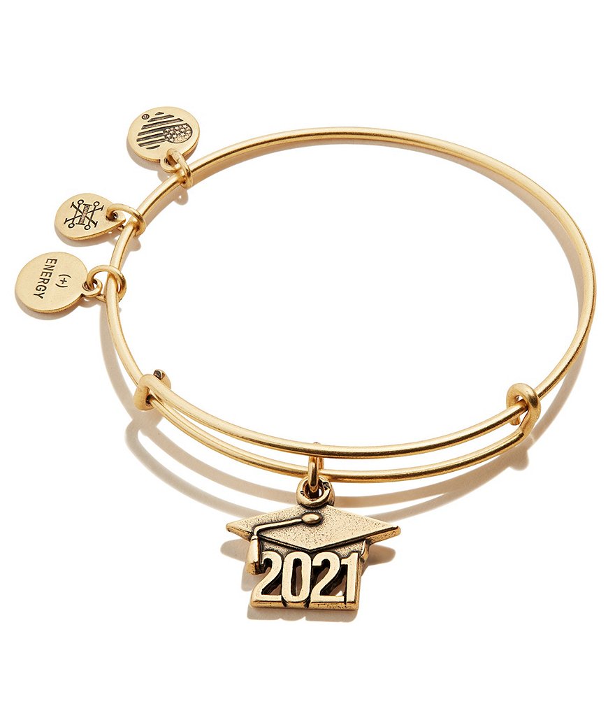 Alex and Ani Graduation Cap 2021 Charm Bangle Bracelet