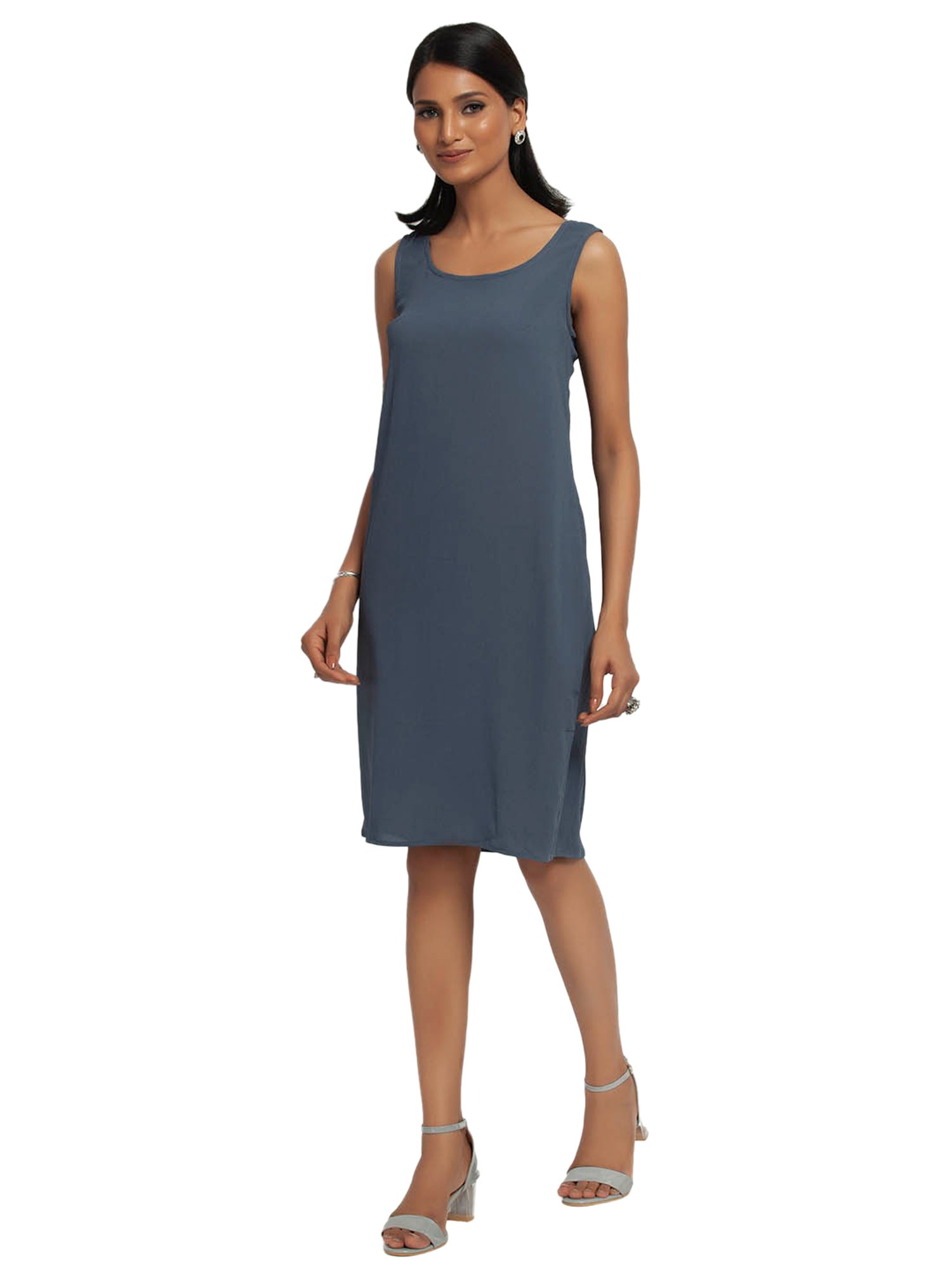Office & You Blue Straight Fit Dress