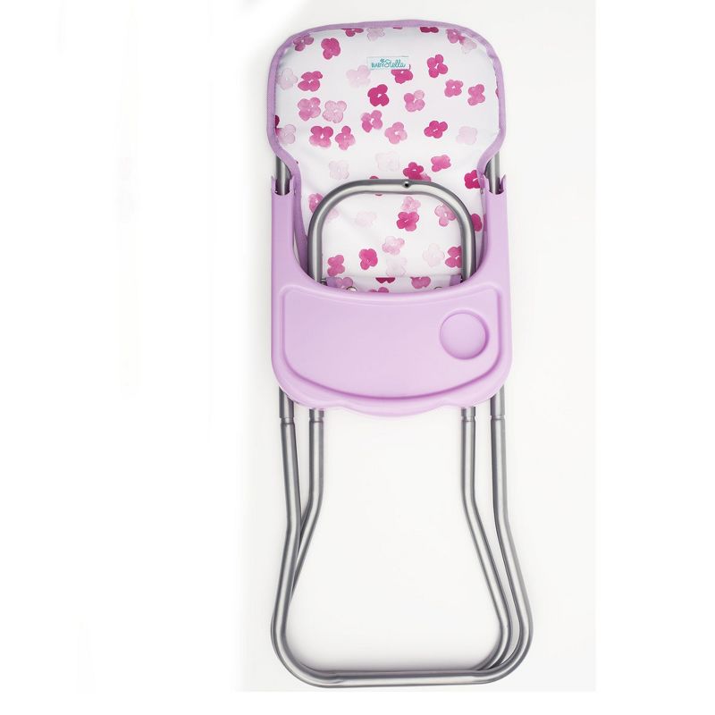 Manhattan Toy Baby Stella Blissful Blooms High Chair First Baby Doll Play Set for 15" Dolls
