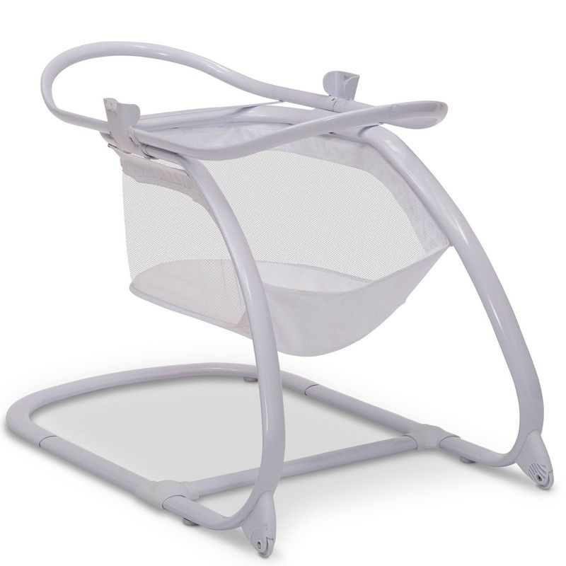 Delta Children 2-in-1 Moses Basket Bedside Bassinet Sleeper - Gray
