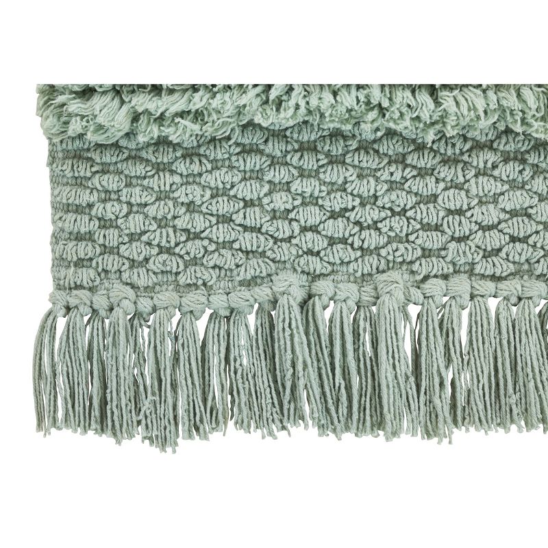 Savannah Cotton Fringe Bath Runner Sage - VCNY