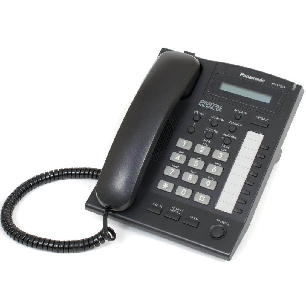 Panasonic KX-T7665E-B Digital Phone Black