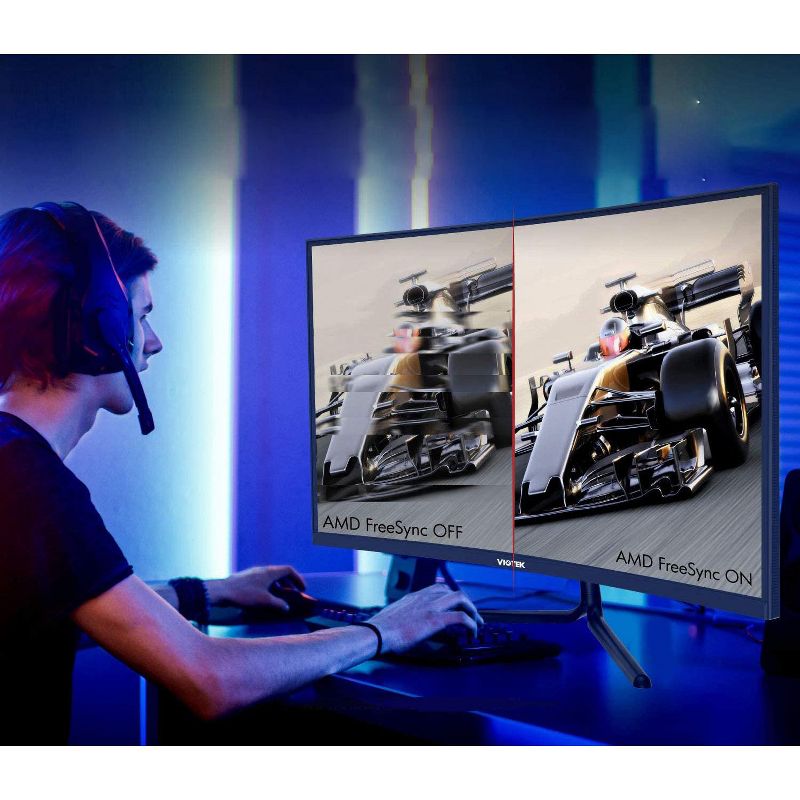 VIOTEK GNV32DB 32-Inch Curved Gaming Monitor | 144Hz WQHD 2560 x 1440p | G-Sync-Ready FreeSync with LFC | 3X HDMI DP Audio Out