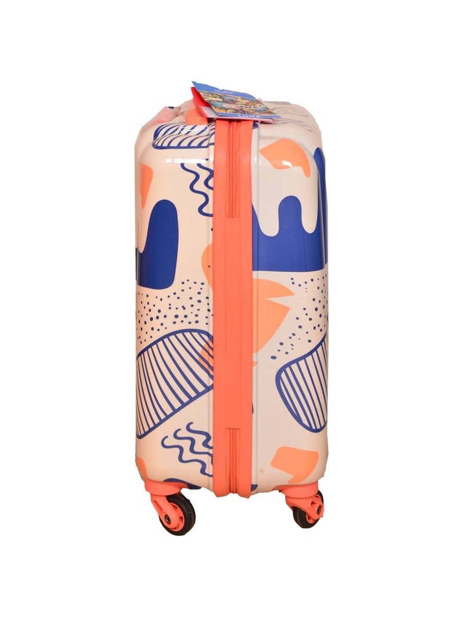 Skybags Luna Beige Printed Hard Small Trolley Bag - 35 cm