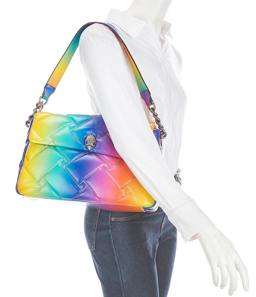 Kurt Geiger London Large Soft Rainbow Ombre Shoulder Bag