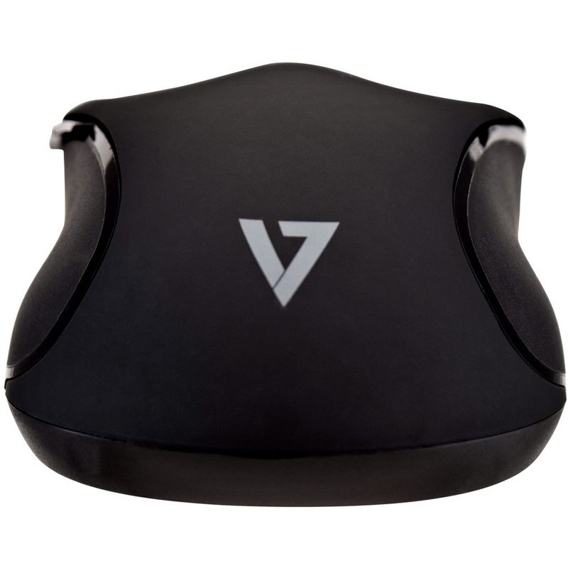 V7 MU300 PRO USB 6-Button Wired Mouse with Adjustable DPI - Black - Cable - Black - USB - 1600 dpi - 6 Button(s) - Symmetrical