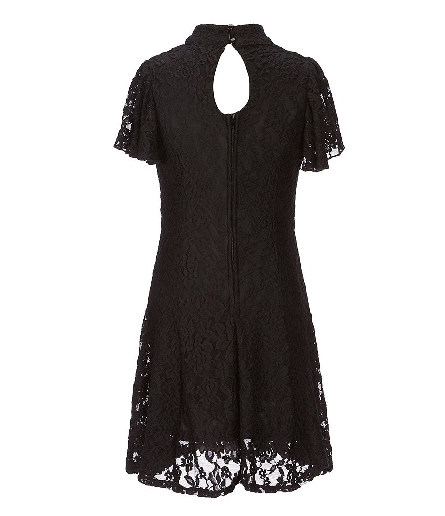 Zunie Big Girls 7-16 Patterned-Lace Shift Dress