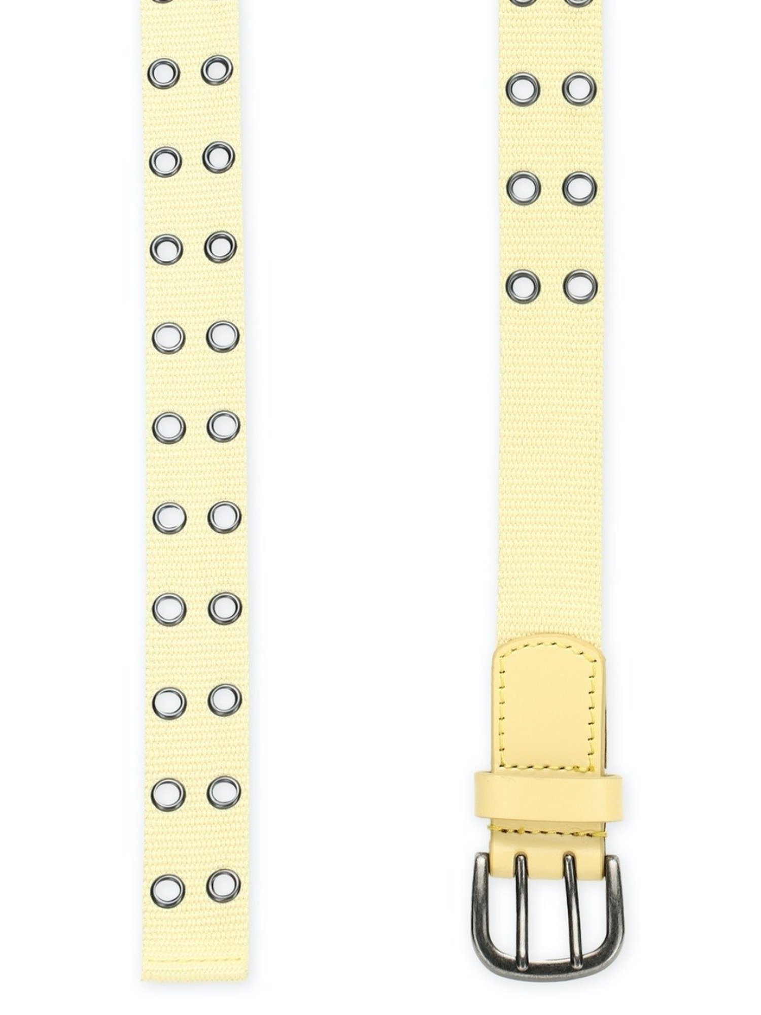 American Eagle Yellow Perforated Casual Belt for Women