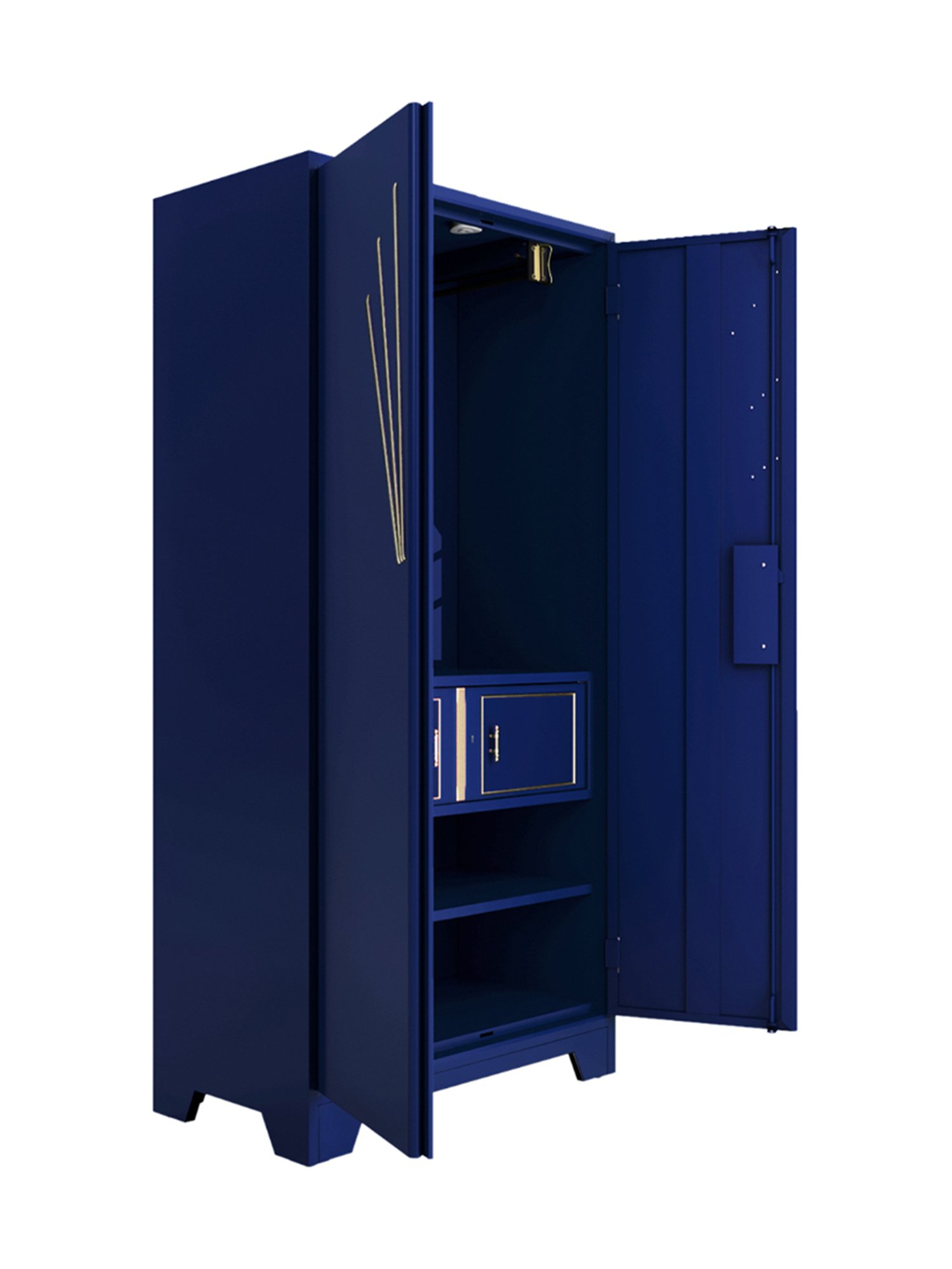 Godrej Interio Centurion 2-Door Steel Almirah, Midnight Blue (1-Year Warranty, 1 Locker)