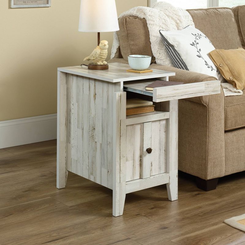 Dakota Pass End Table White Plank - Sauder