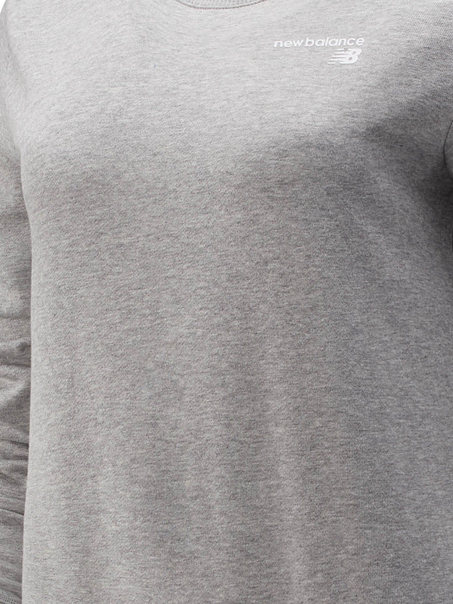 New Balance Grey Full Sleeves Sweatshirt