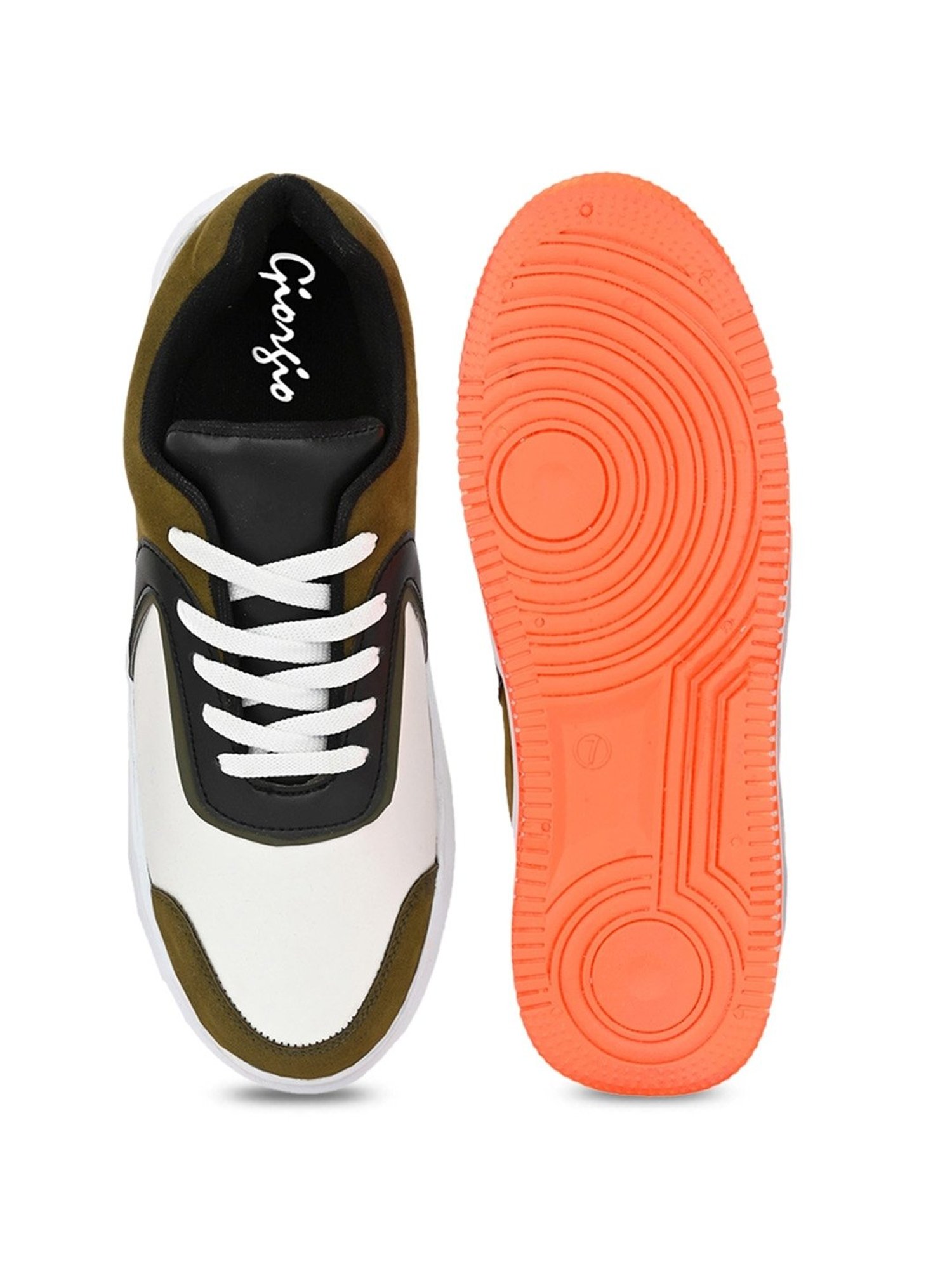 Giorgio Men's White Casual Sneakers