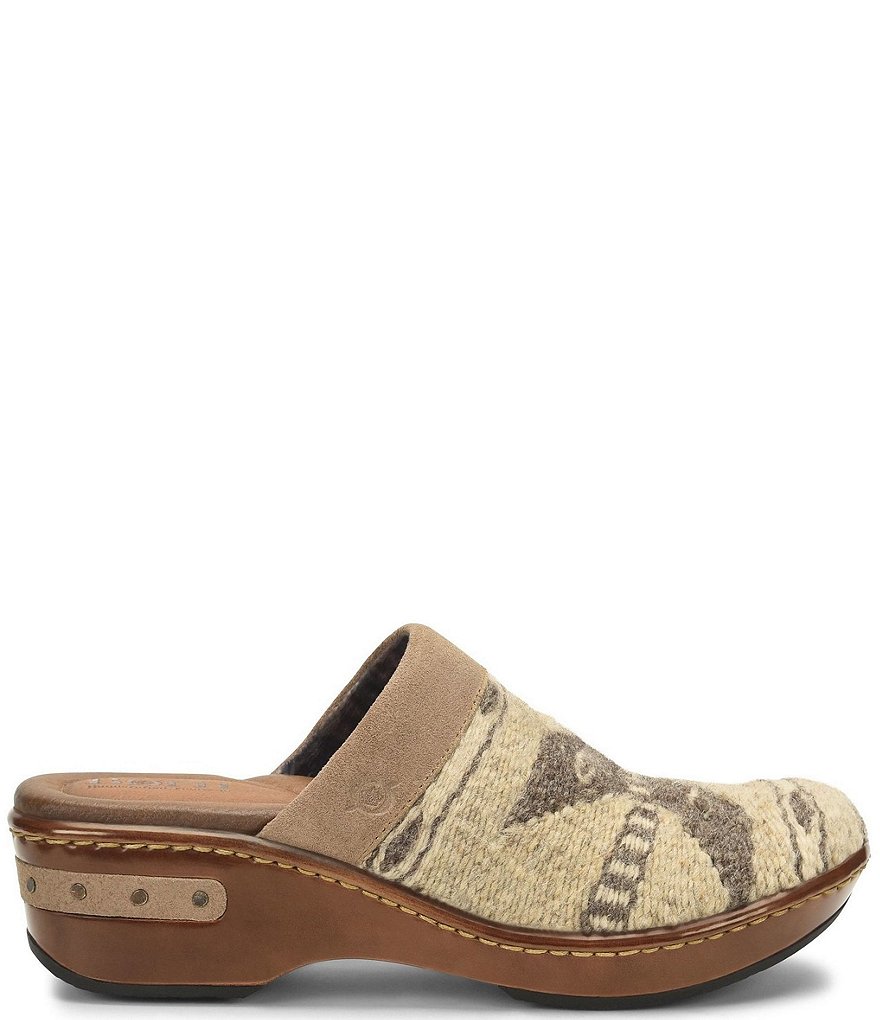 Born Bandy Southwest Wool Clogs
