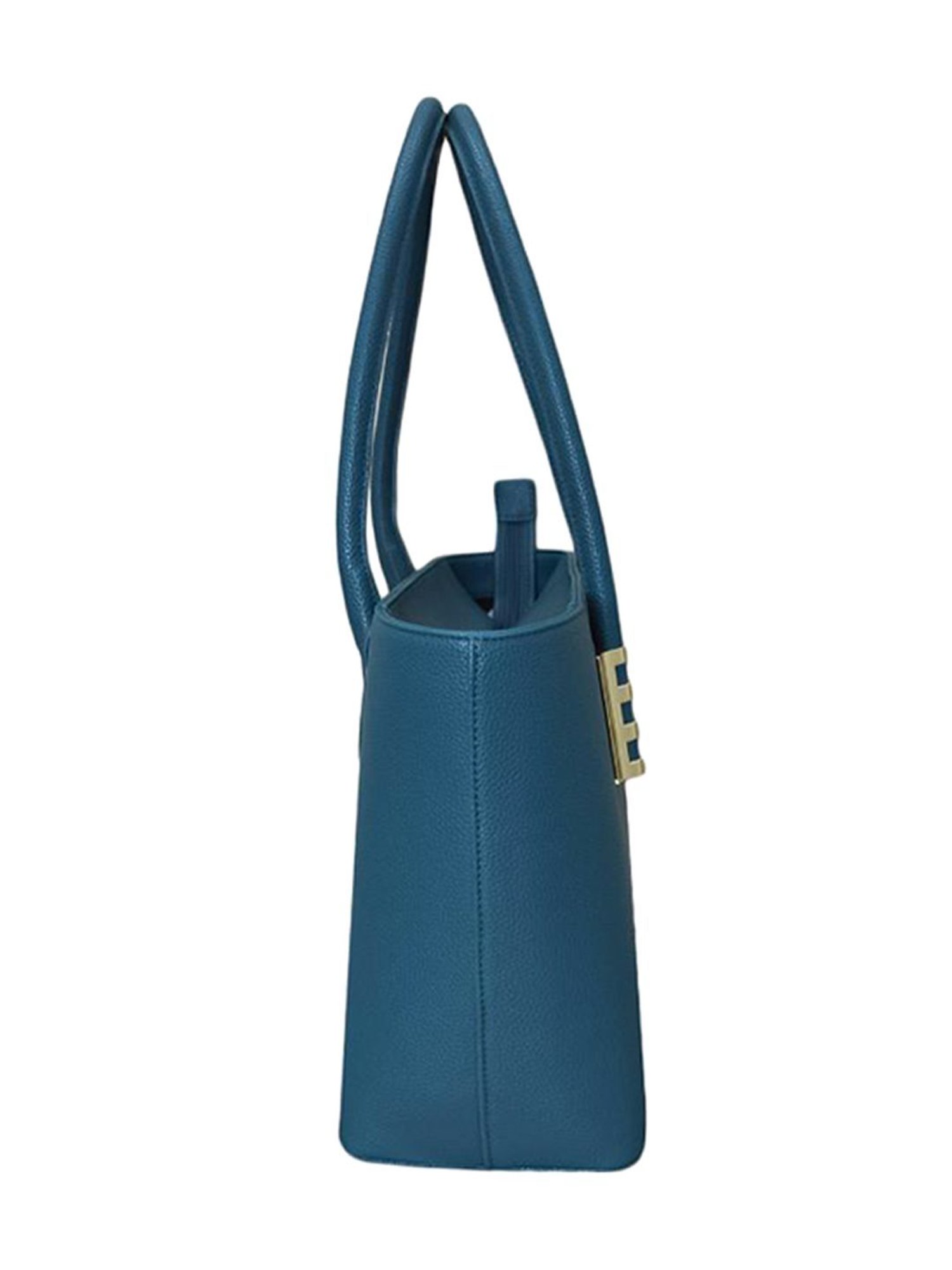 BELWABA Gabiano Blue Leather Large Tote Bag
