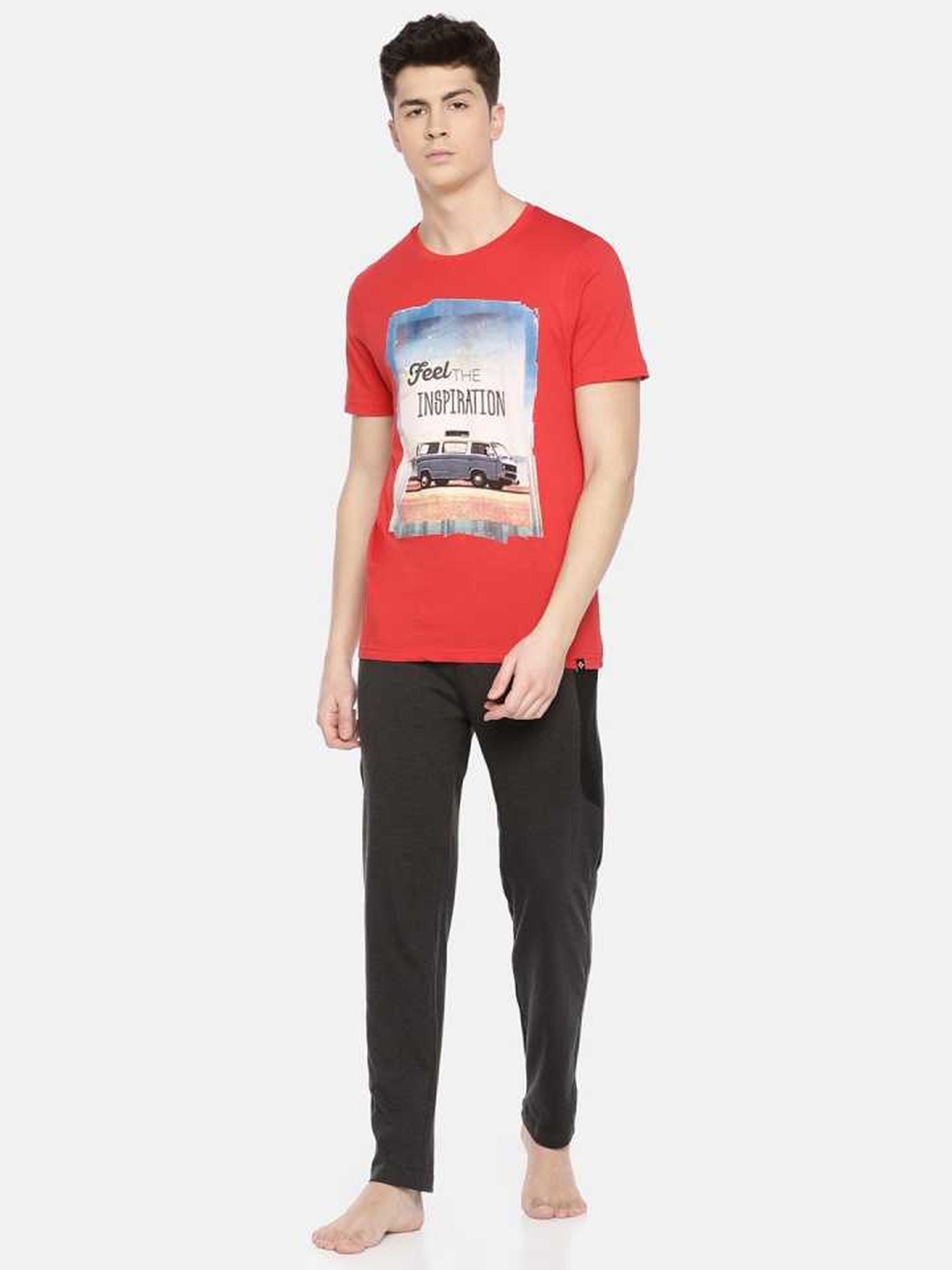 Dollar Mutlicolored Regular Fit Printed T-Shirt (Pack of 2)