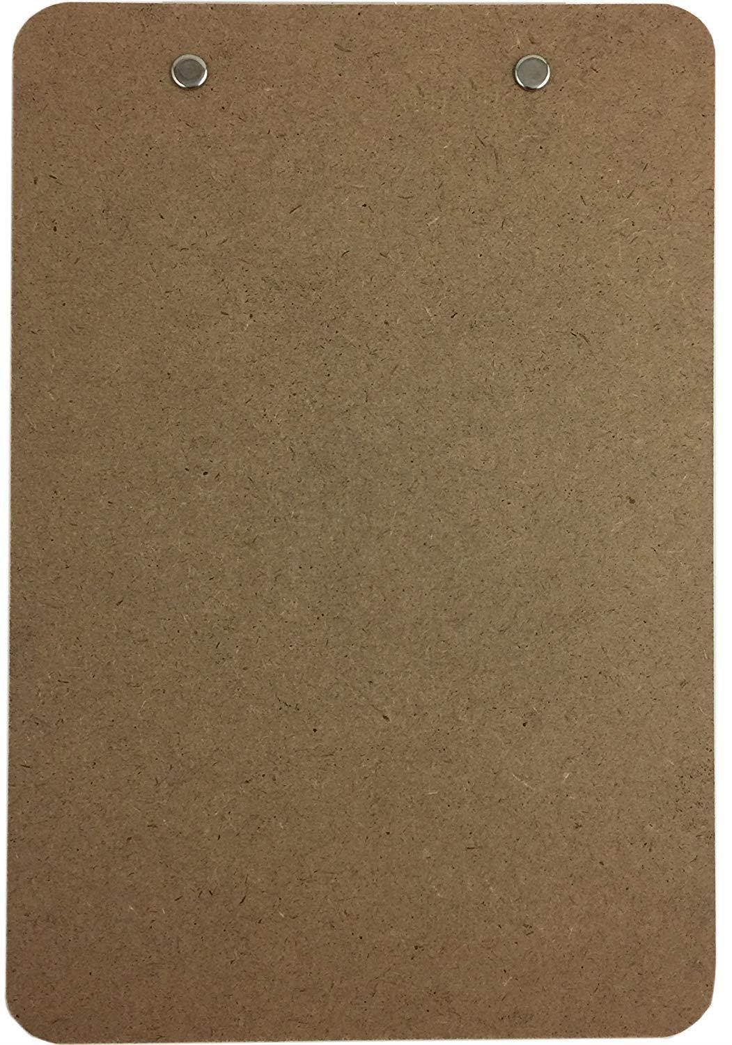 Trade Quest Memo Size 6'' x 9'' Clipboards Low Profile Clip Hardboard (Pack of 30) (Pen Not Included - For Scale Only)