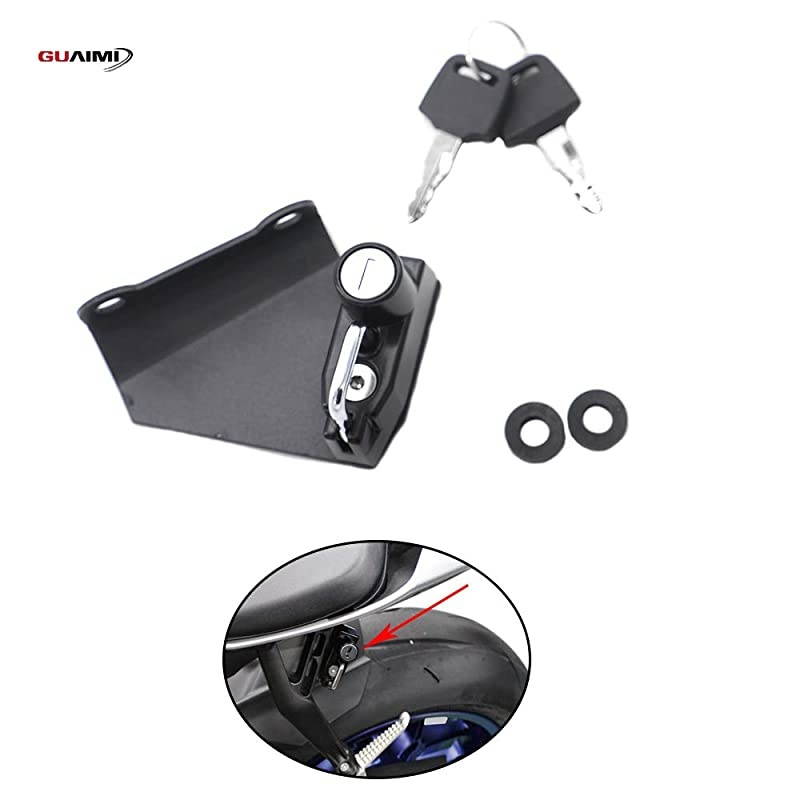 Motorcycle Helmet Lock Anti-Theft Helmet Security Locks Compatible with YZF-R1/M 2015-Newer, YZF-R6 2017-Newer-Black
