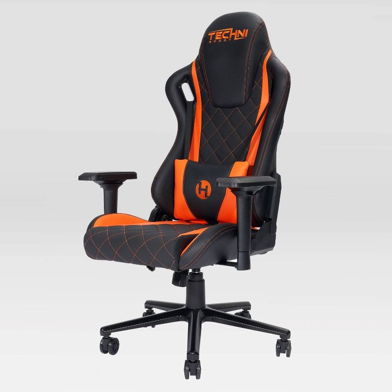 Ergonomic Gaming Chair Orange - Techni Sport