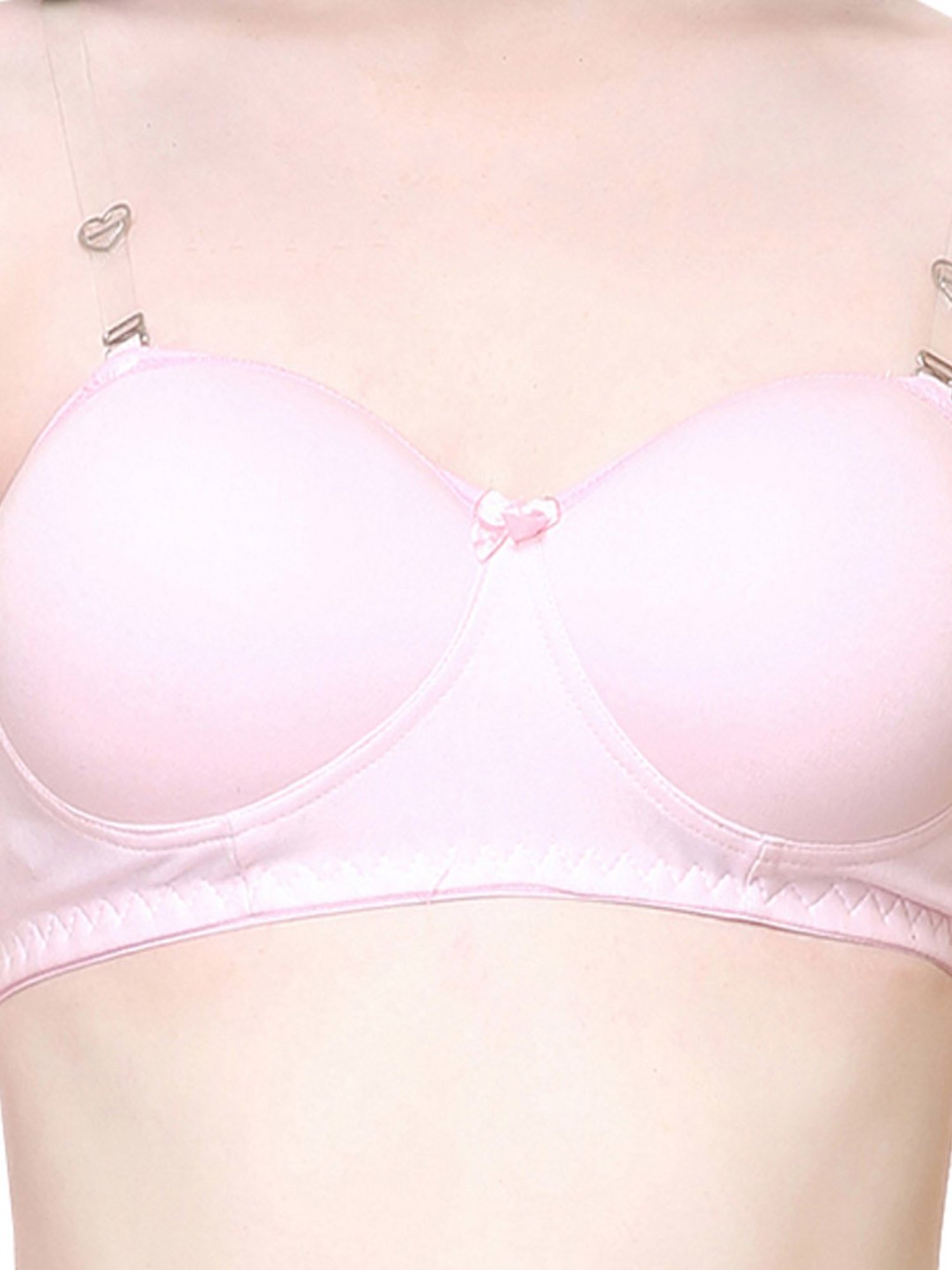 Lady Lyka Multicolor Non Wired Padded T-Shirt Bra (Pack Of 2)