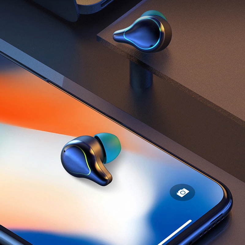 TWS True Wireless Earbuds Noise Canceling Earpiece Portable Bloototh Earphone Handsfree Sport Headset With Charging Case for Cell Phones