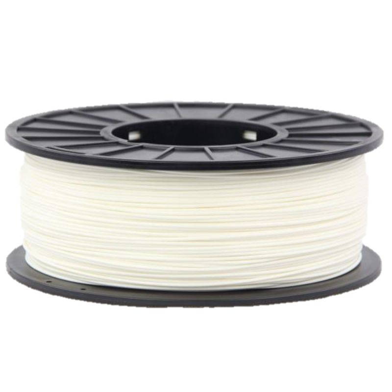 3DMakerWorld Plastic Filament - ABS (PA-747) 1.75mm White 1Kg Spool, Made in the USA
