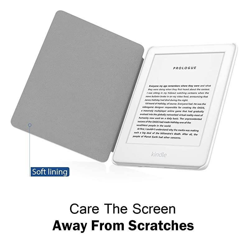 Case Fits All-New Kindle (10th Generation - 2019 Release Only), Thinnest Protective Shell Cover with Auto Wake/Sleep, Will Not Fit Kindle Paperwhite 10th Generation 2018 - Lucky Tree
