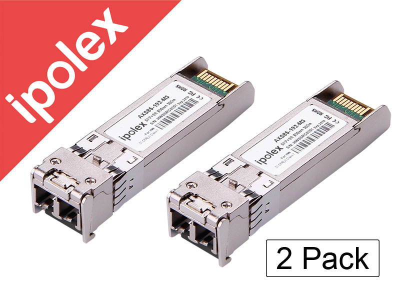 Ipolex for Ubiquiti UF-MM-10G,10Gb/s SFP+ Transceiver module 850nm, 300-meter, 2 Pack