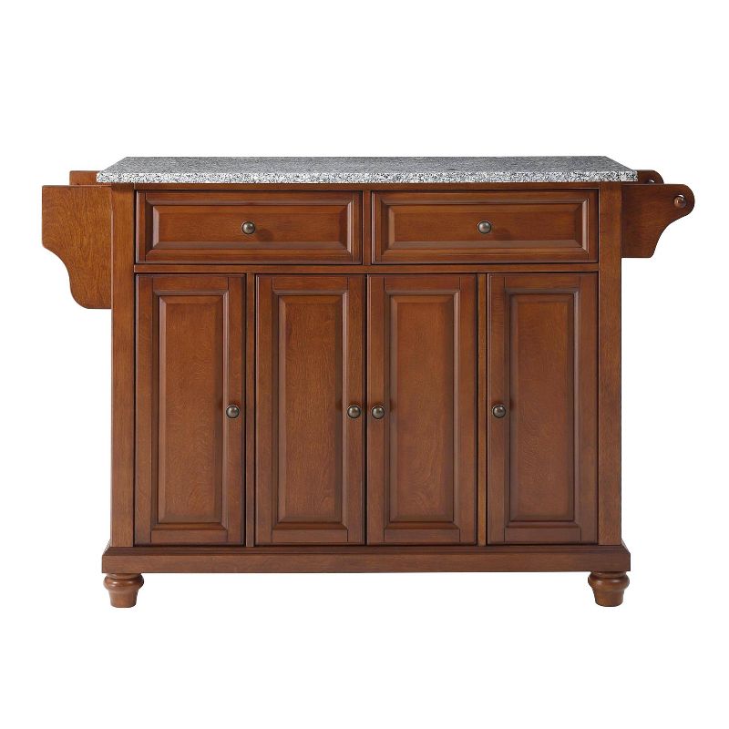 Sunrise Kitchen Island with American Maple Top White/Natural - Flora Home