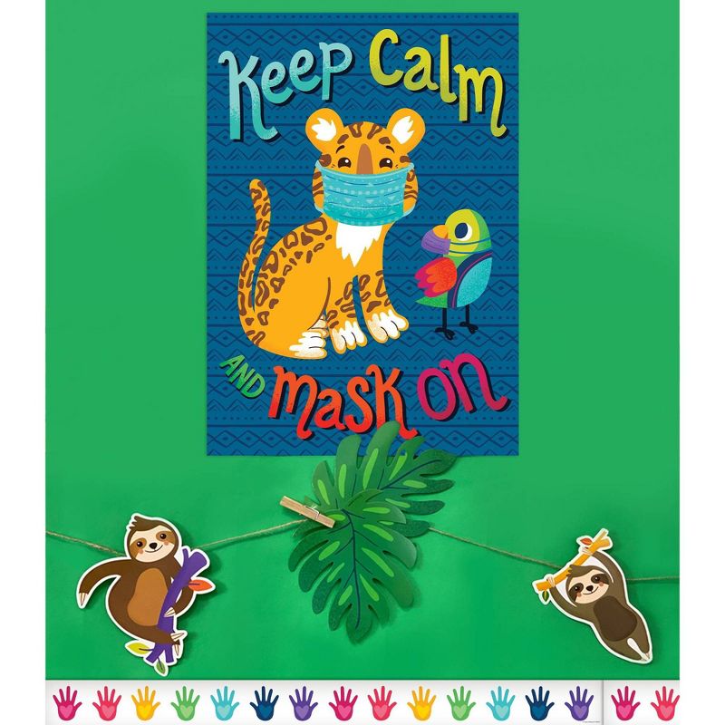 One World Keep Calm and Mask On Poster - Carson Dellosa