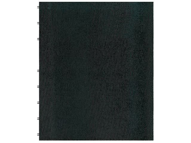 Blueline AF1115081 - MiracleBind Notebook, College/Margin, 11 x 9-1/16, White, 75 Sheets, Black Cover