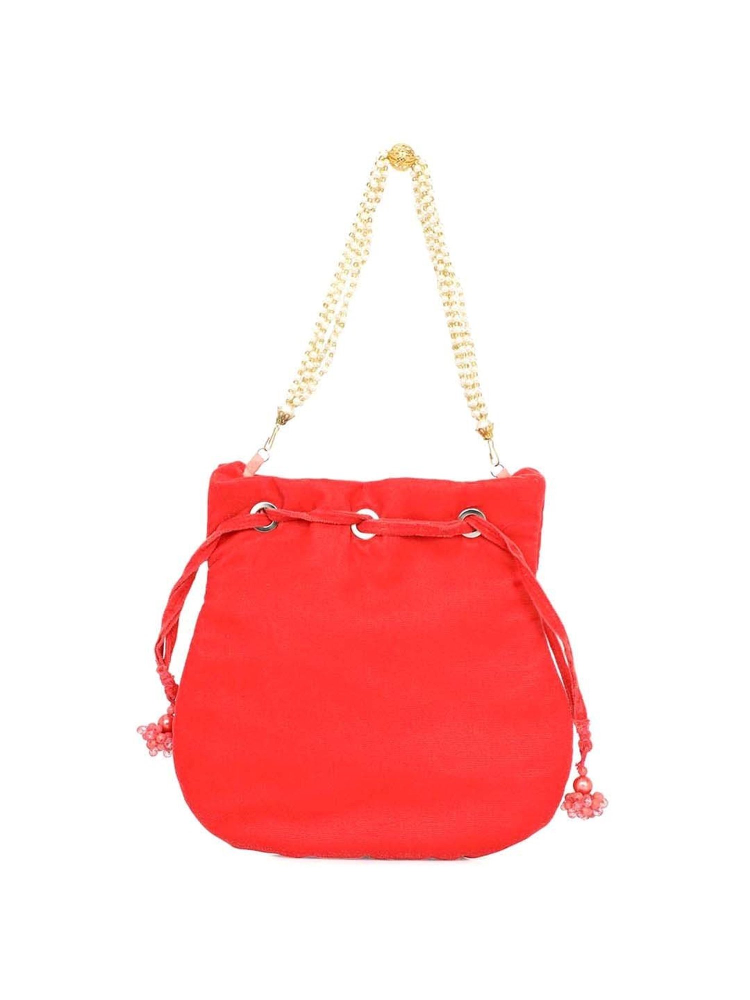 NR by Nidhi Rathi Red Fabric Potli