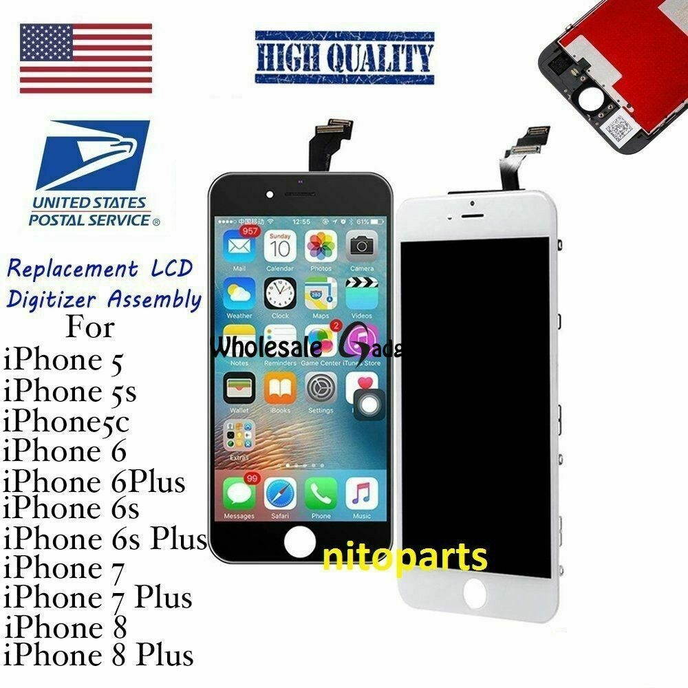 LCD Display Touch Screen Digitizer Replacement For iPhone X 8 7 5 6s 6P Lot