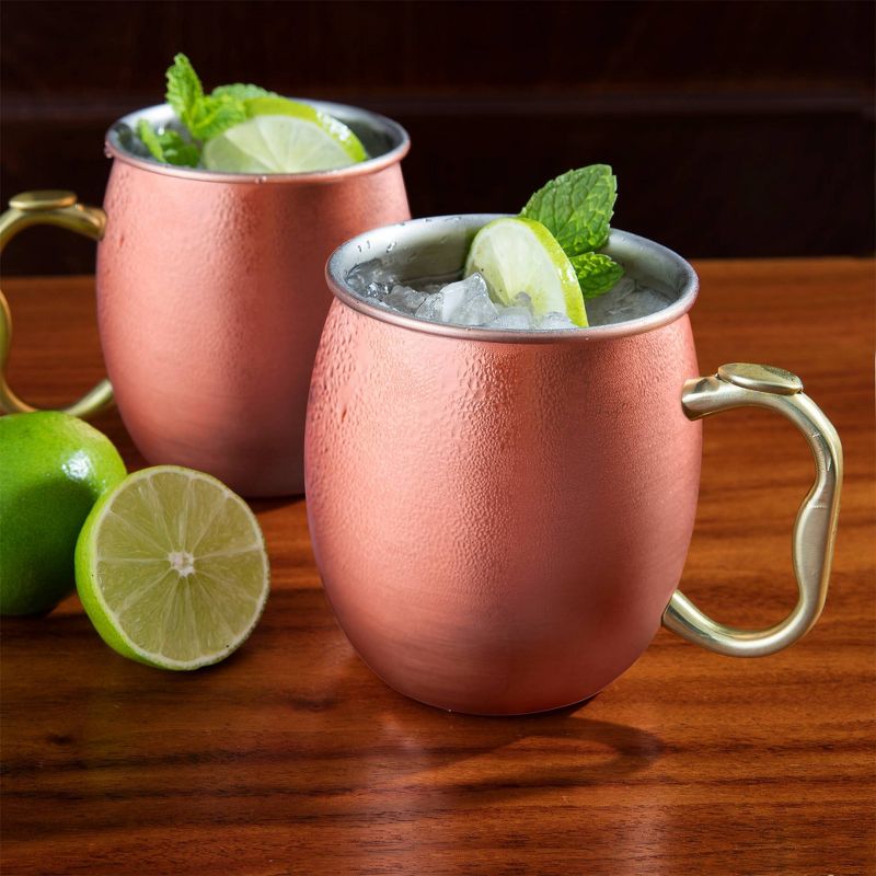 OGGI 20oz Moscow Mule Mug - Copper - Set of 2